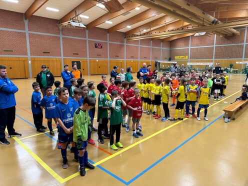 Siegerehrung bei der F-Jugend